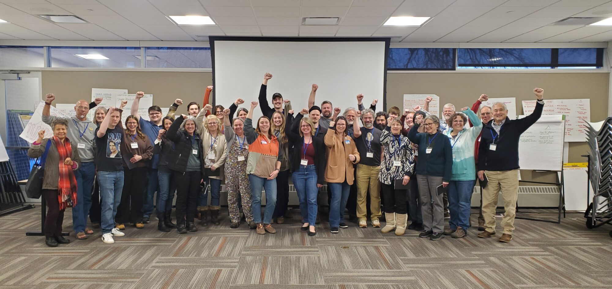 GrassRoots School 2025 Group - Fists Up